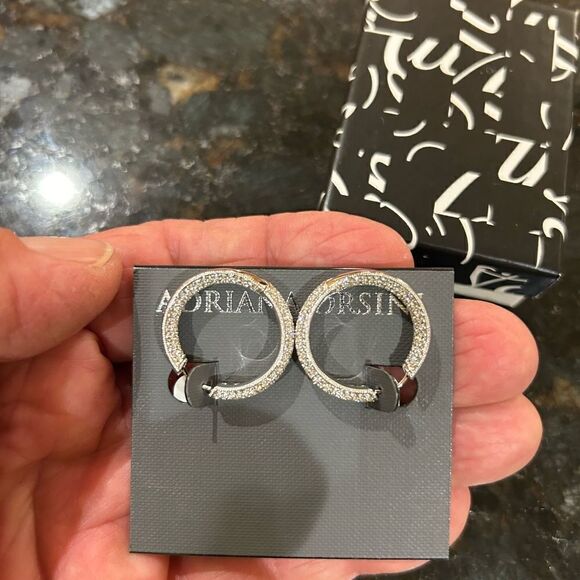 Women’s Adriana Orsini hoop earrings - Picture 5 of 5